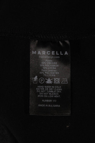 Marcella Women Sleeveless Tunic Tank Black Mock Neck Viscose Size S