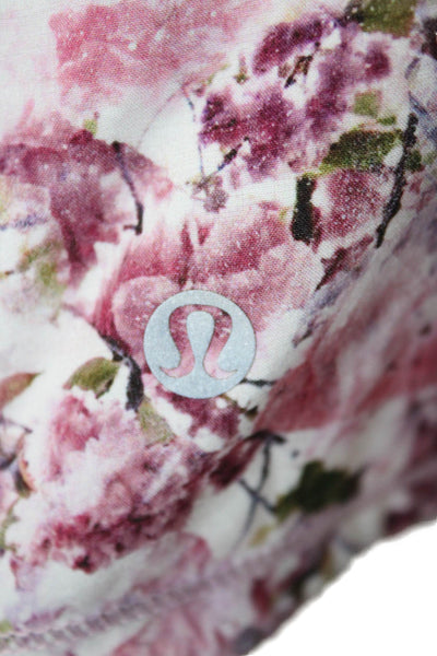 Lululemon Womens Pink Floral Mini Skort Nylon Blend Size 4