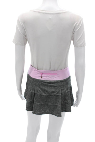 Lululemon Womens Skort Mini Dark Gray Nylon Blend Solid Size 4
