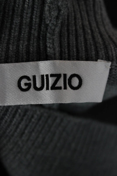 Guizio Unisex Designer Solid Gray Shorts Size 2XS