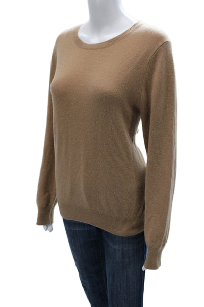 Quince Unisex Brown 100% Cashmere Pullover Sweater Size L