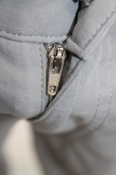 Peter Millar Mens Chinos Gray Button 100% Polyester Size 36