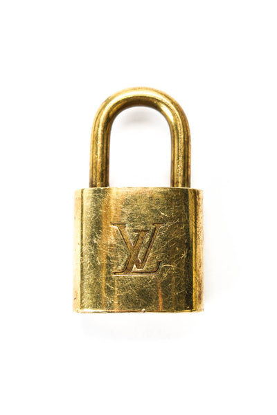 Louis Vuitton Gold Tone Brass 307 Lock & Key Set