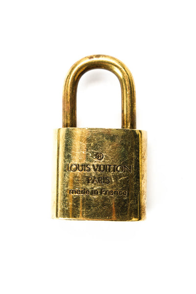 Louis Vuitton Gold Tone Brass 307 Lock & Key Set