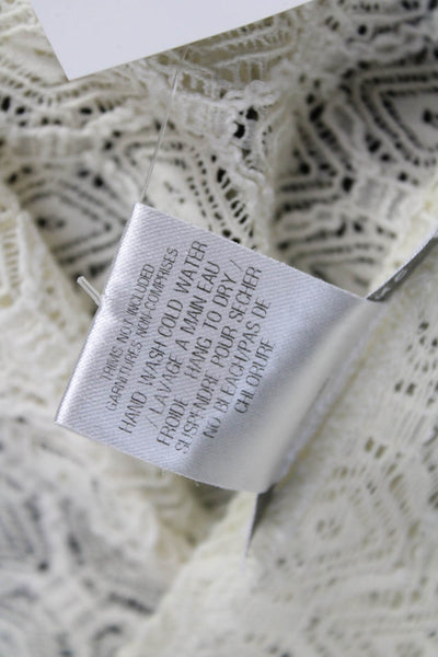 Papillon Blanc Unisex Beige Geometric Cardigan Long Sleeve Size M