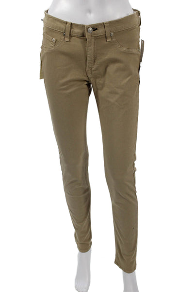 Rag & Bone Jean Women Chino Khakis Beige Button Cotton Size 29