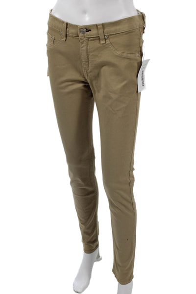 Rag & Bone Jean Women Chino Khakis Beige Button Cotton Size 29