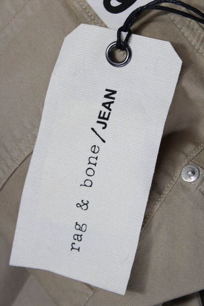 Rag & Bone Jean Women Chino Khakis Beige Button Cotton Size 29
