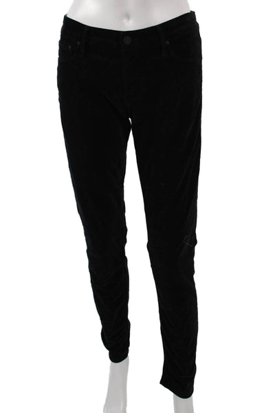 Mother Women Jegging Black Button 98% Cotton Stretch Inseam 30 Size 30