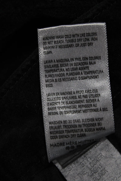 Mother Women Jegging Black Button 98% Cotton Stretch Inseam 30 Size 30