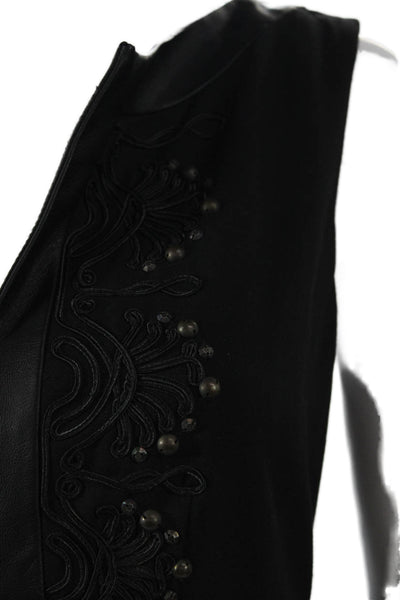 Nanette Lepore Women Black Sleeveless Sheath Mid-Calf Dress Size 4