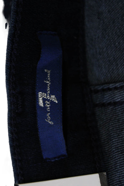 7 For All Mankind Womens Ankle Skinny Jeans Dark Blue High Rise Size 25