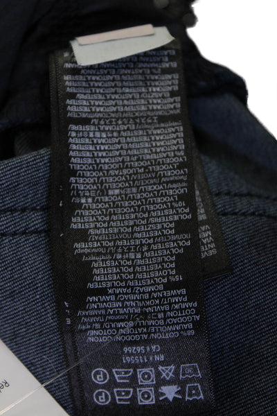 7 For All Mankind Womens Ankle Skinny Jeans Dark Blue High Rise Size 25