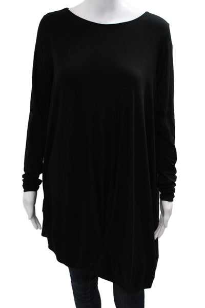 Maria + Cornejo Womens Black Tunic Long Sleeve Viscose Size XS