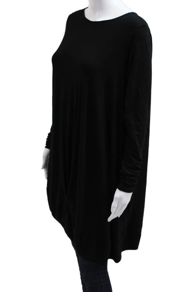 Maria + Cornejo Womens Black Tunic Long Sleeve Viscose Size XS