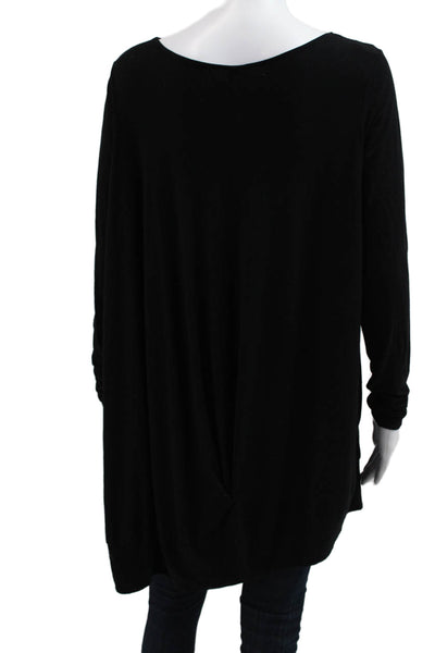 Maria + Cornejo Womens Black Tunic Long Sleeve Viscose Size XS