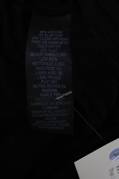 Maria + Cornejo Womens Black Tunic Long Sleeve Viscose Size XS