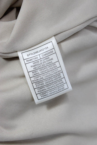 BB Dakota Womens Bomber Jacket Gray High Neck Zip Polyester Size S