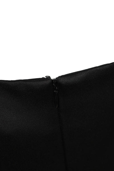 Cynthia Rowley Womens Black Short Sleeve Shift Dress Polyester Size 10