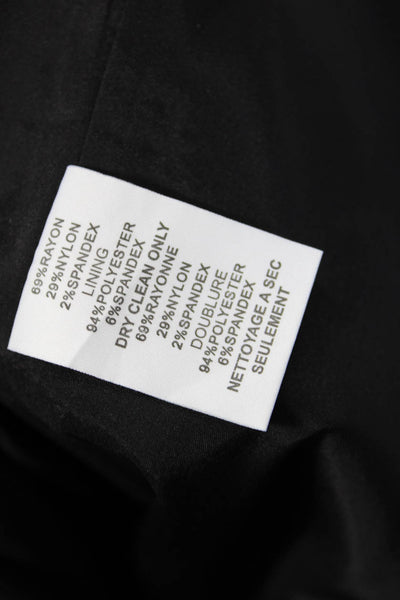 Trina Turk Women Shift Dress Black Sleeveless Zip Short Size 8