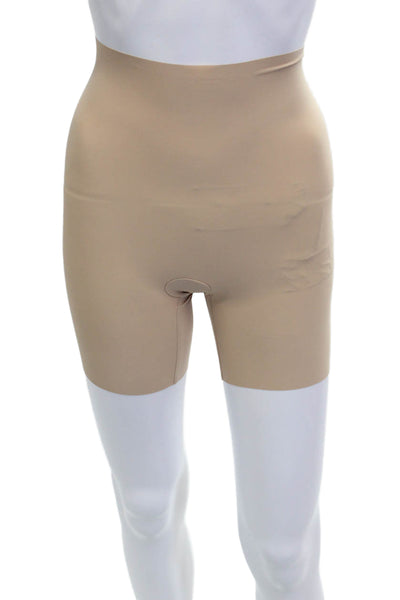 Commando Womens Slip On Stretch Knit Shaping Bottoms Brown Size Extra Small