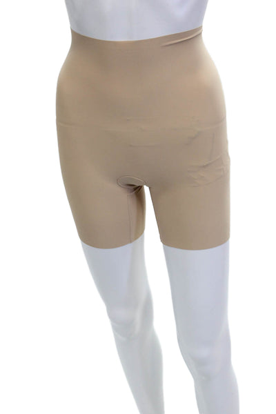 Commando Womens Slip On Stretch Knit Shaping Bottoms Brown Size Extra Small