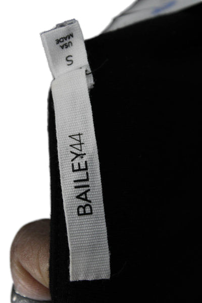 Bailey 44 Women Biker Sleeveless Tank Black Rayon Round Neck Size S