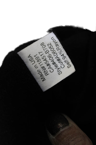 Bailey 44 Women Biker Sleeveless Tank Black Rayon Round Neck Size S