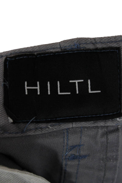 Hiltl Mens Cropped Chino Pants Gray Cotton Elastane Big Tall Size 36