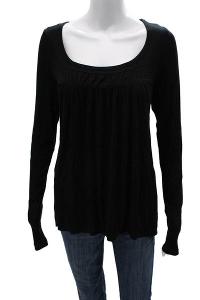 We The Free Women Tunic Square Neck Long Sleeve Black Size M