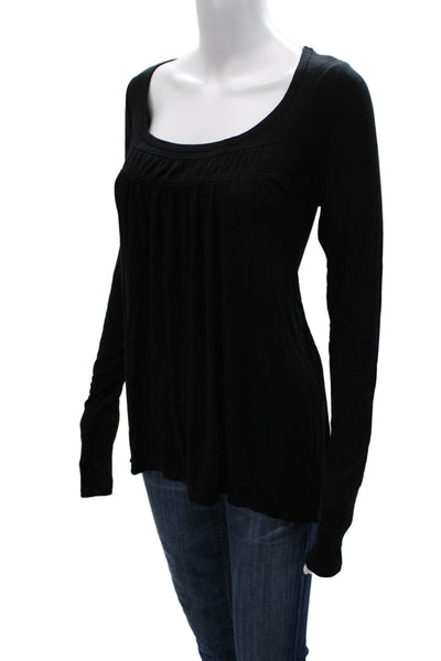 We The Free Women Tunic Square Neck Long Sleeve Black Size M