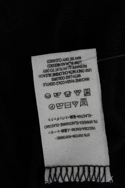 We The Free Women Tunic Square Neck Long Sleeve Black Size M