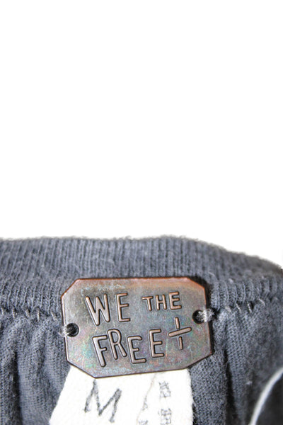 We The Free Womens Basic Dark Gray Short Sleeve T Shirt Size M
