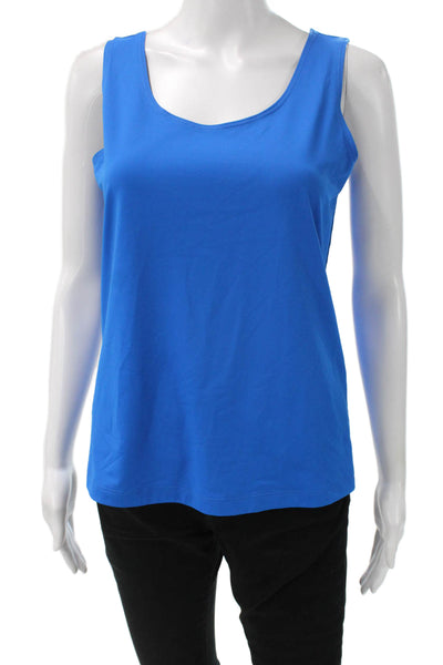 Chicos Womens Blue Basic Sleeveless Tank Size 1