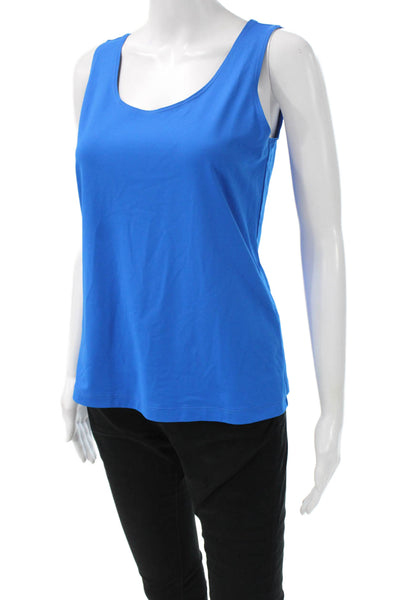 Chicos Womens Blue Basic Sleeveless Tank Size 1