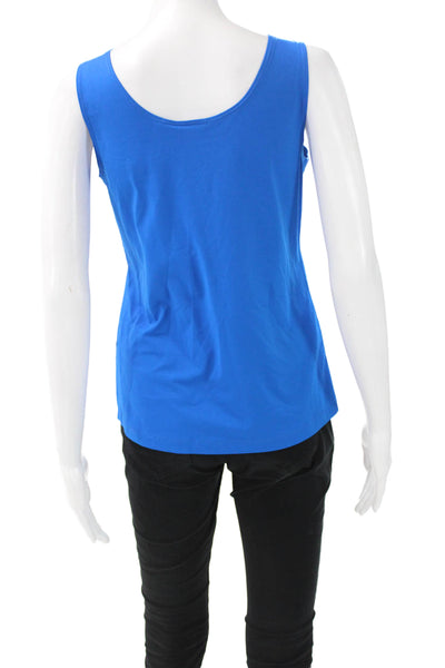 Chicos Womens Blue Basic Sleeveless Tank Size 1