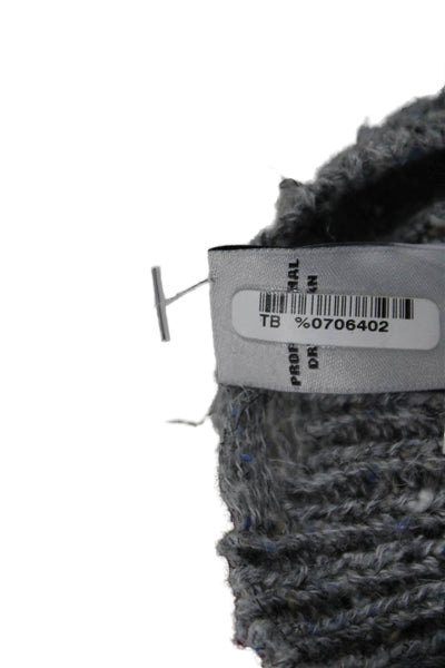 Autumn Cashmere Women Gray V Neck Pullover Sweater Long Sleeve Size S