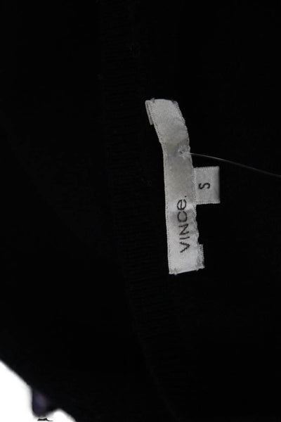 Vince Womens 100% Cashmere V Neck Pullover Sweater Dark Blue Size S