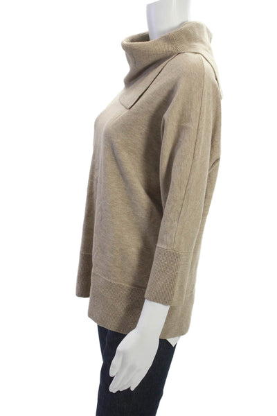 Joseph Ribkoff Women Pullover Beige Mock Neck 3/4 Sleeve Size M