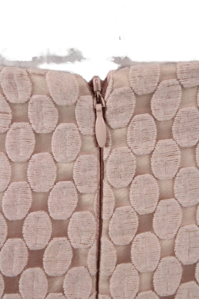 Intermix Womens Beige Geometric Straight Pencil Skirt Size PP