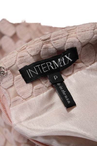 Intermix Womens Beige Geometric Straight Pencil Skirt Size PP
