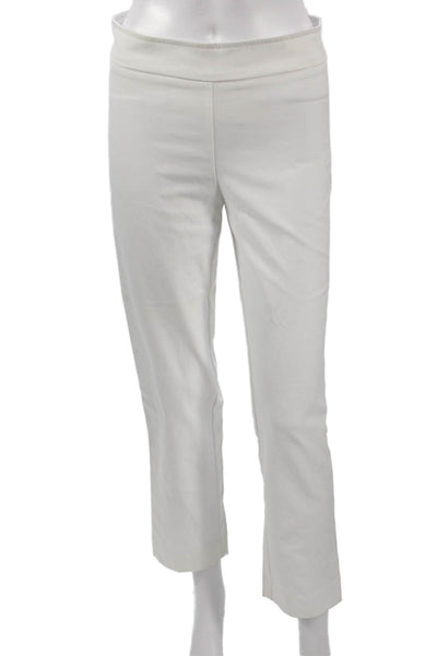 Roberta Roller Rabbit Women Ankle Cropped White Pants Size 4