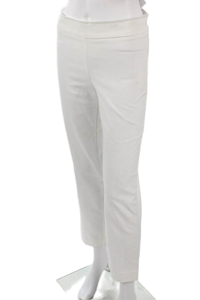 Roberta Roller Rabbit Women Ankle Cropped White Pants Size 4