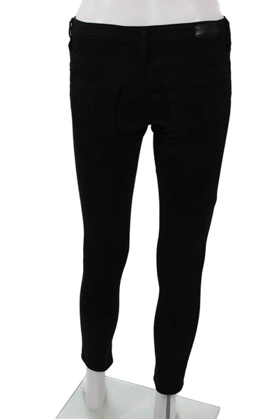 AG Womens Black Ankle Skinny Jeans Petite Size 24