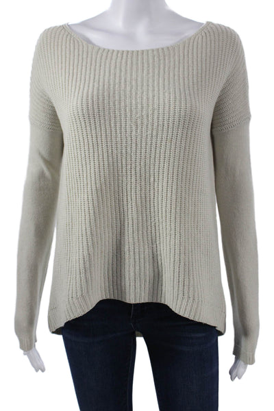 Theory Womens Beige 100% Wool Pullover Sweater Long Sleeve Size PP