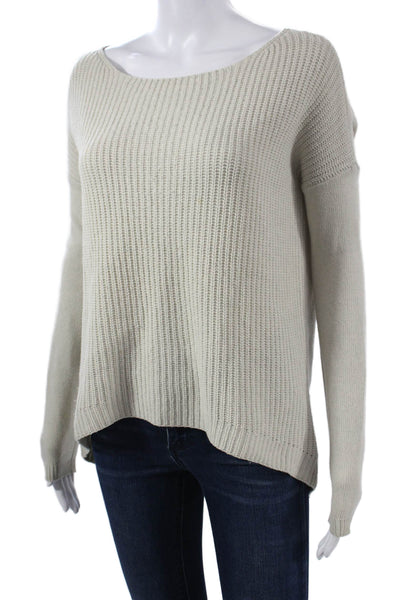 Theory Womens Beige 100% Wool Pullover Sweater Long Sleeve Size PP