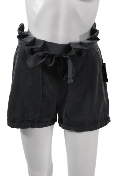 BLANKNYC Unisex Designer Dark Gray Lyocell Drawstring Shorts Size XS