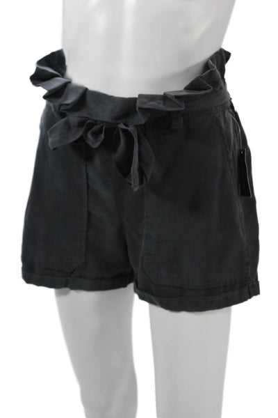 BLANKNYC Unisex Designer Dark Gray Lyocell Drawstring Shorts Size XS