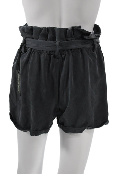 BLANKNYC Unisex Designer Dark Gray Lyocell Drawstring Shorts Size XS