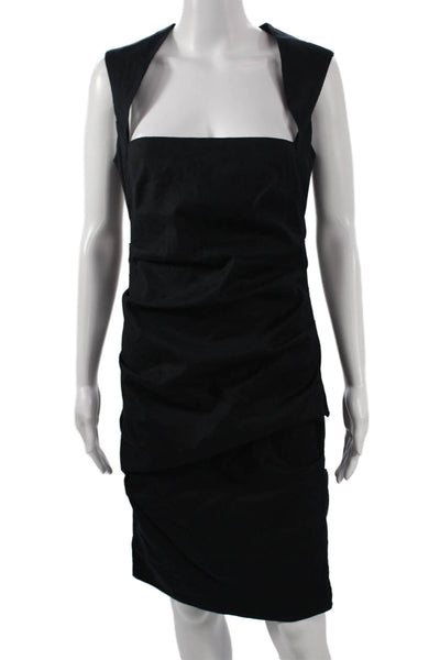 Nicole Miller Women Sheath Bodycon Black Dress Size S